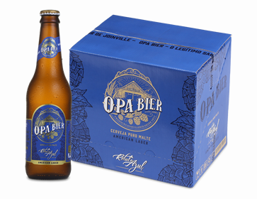 Garrafas OPA BIER Rótulo Azul