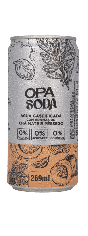 OPA Soda Chá Mate e Pêssego